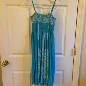 India Boutique Light Blue Summer Dress Women's Size S